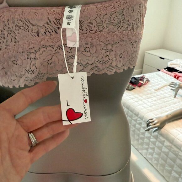 Cosabella Amore Adore Lace Bralette Lilac Size Large L - Picture 3 of 5